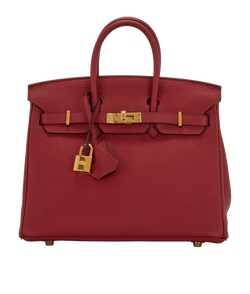 Birkin 25 In Togo Rouge Grenat, X(2016), CL/K/L/DB/B, 2*
